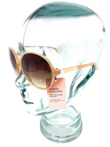 Ladies Sunglasses Brown with Gold Boots 031I 15