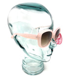 Pink Sunglasses side view on head