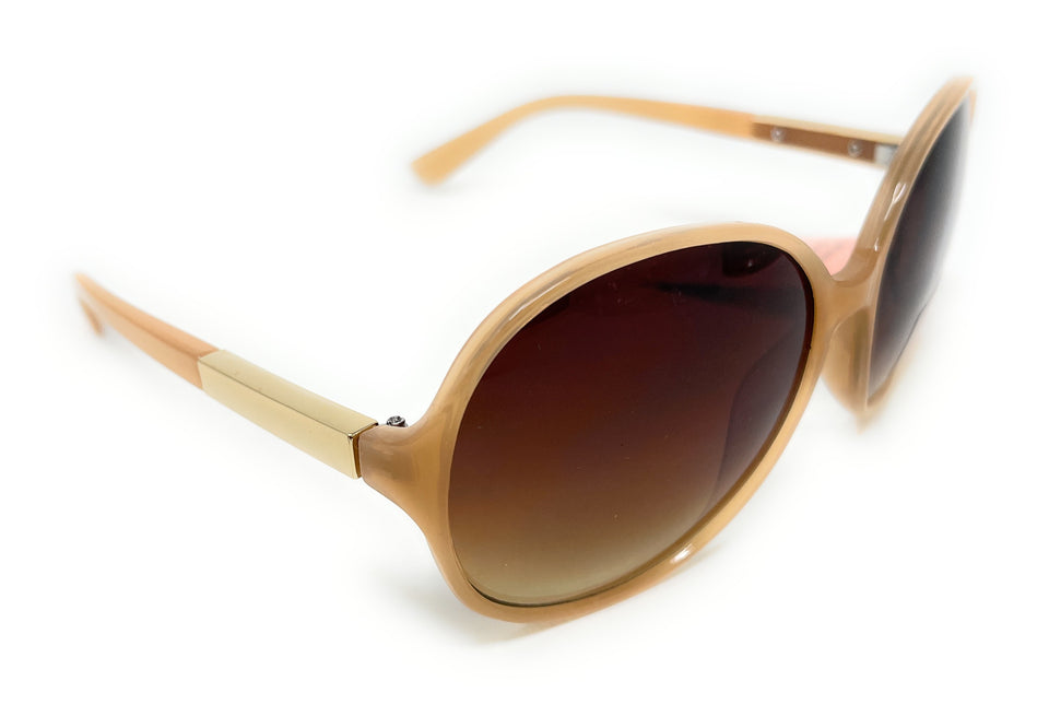 Ladies Sunglasses Brown with Gold Boots 031I 4