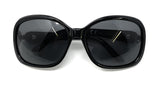 Sunglasses Black Frame Black Lens Sliver Hinge Next 102 2
