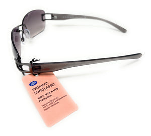 Ladies Sunglasses Frameless Black Lenses Boots 144I  5