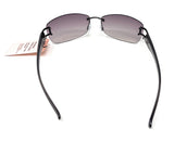 Ladies Sunglasses Frameless Black Lenses Boots 144I  6
