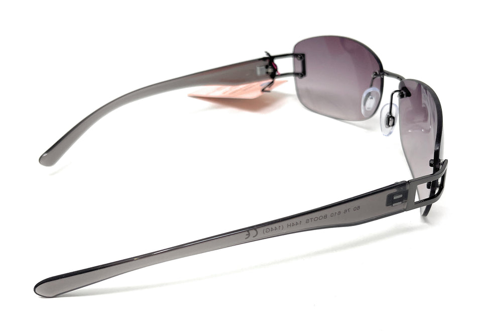 Ladies Sunglasses Frameless Black Lenses Boots 144I  7