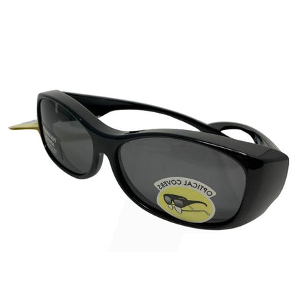Sunglasses over prescription glasses Polarised Optical Covers Black 163J