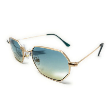 Sunglasses Gold Frame Blue Urban Outfitters 44022 