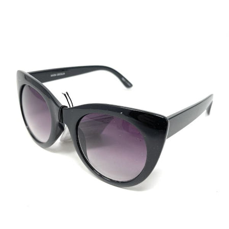 Avon Sunglasses Ladies Black Retro Frame with Black Lens Cecilla