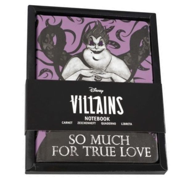 Funko Disney Villains Ursula in Black and Purple Ruled Notebook.