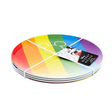 Mickey Mouse Rainbow Melamine Plates Set 4 Disney Funko.
