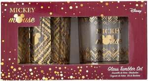 Disney Funko Mickey Mouse Glass Tumbler Set of 2