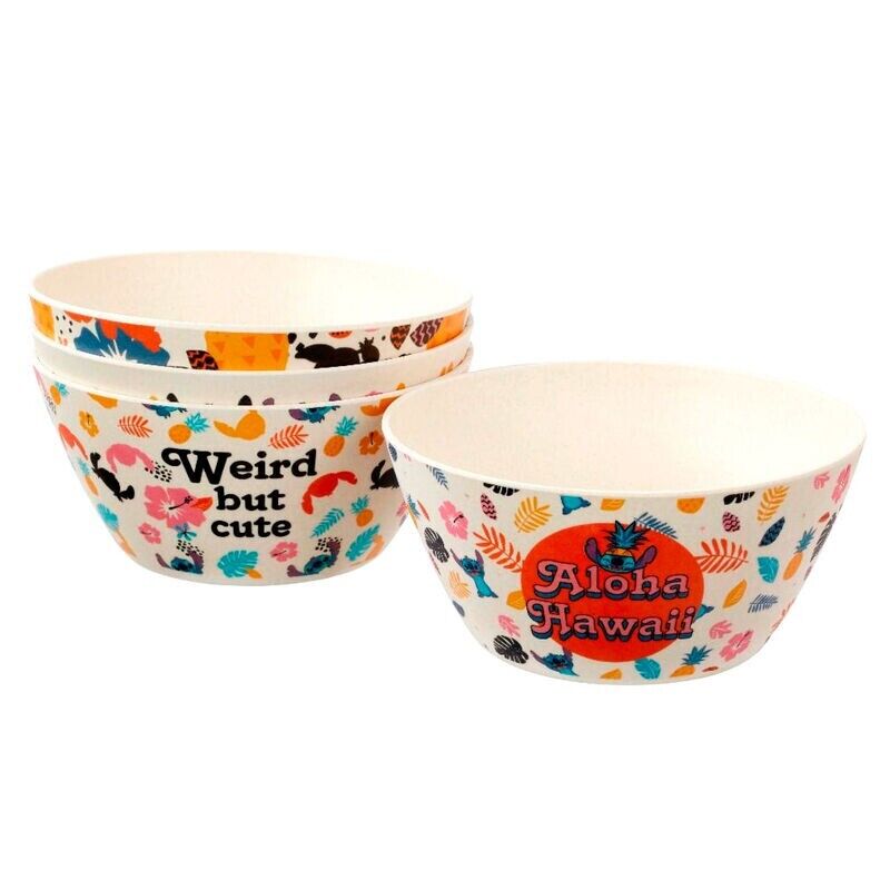 Lilo and Stitch Reusable Bamboo Bowls with an Aloha Hawaii Funko Disney