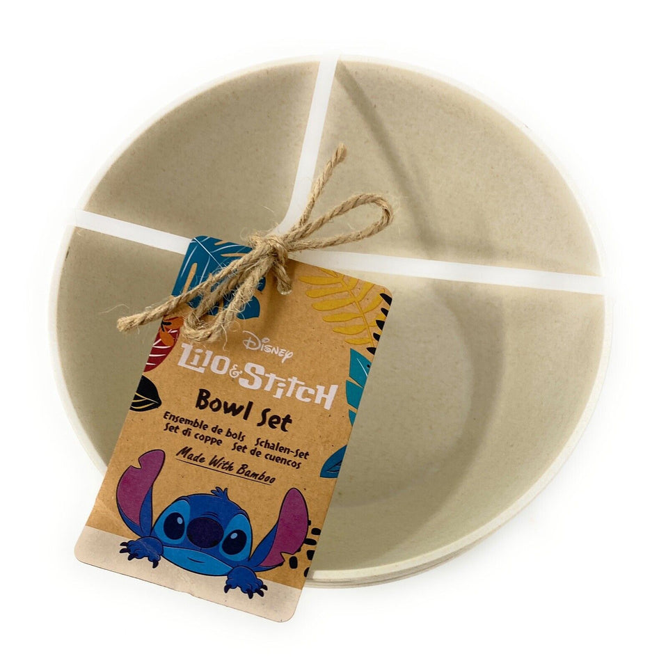 Lilo and Stitch Reusable Bamboo Bowls with an Aloha Hawaii Funko Disney design