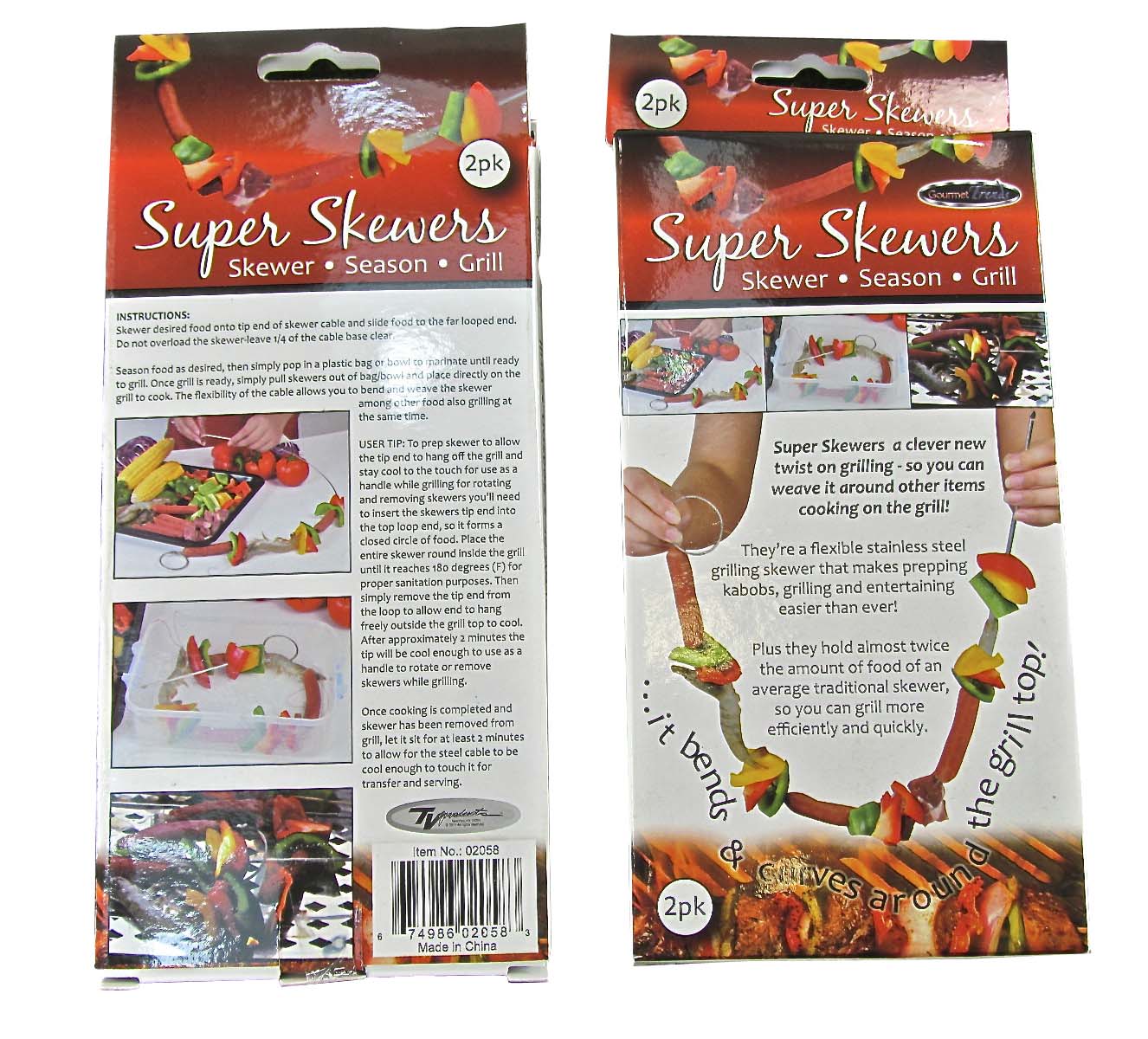 Super Skewer front and back