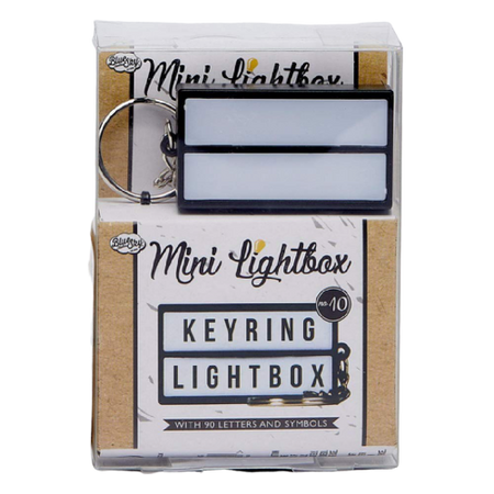 Mini Lightbox Keyring - plus 90 Letters & Symbols