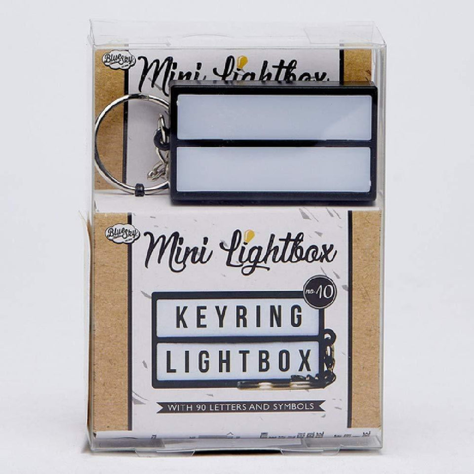 Mini Lightbox Keyring plus 90 Letters Symbols Clubit Ltd