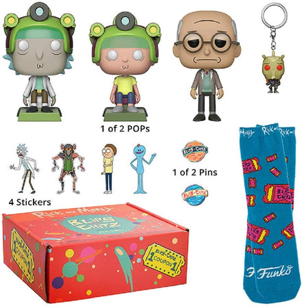 Rick and Morty Funko Bundle Blips & Chitz Gift Box 