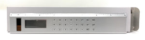 Silver Solar Powered Calculator on an  8-inch Ruler