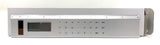 Silver Solar Powered Calculator on an  8-inch Ruler