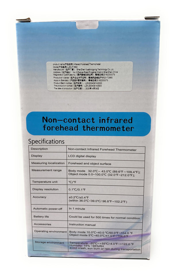 Infrared Digital Forehead Thermometer