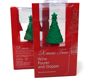 Christmas Tree Bottle Stop & Pourer Twin Pack
