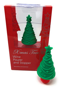 Christmas Tree Bottle Stopper and Wine Pourer