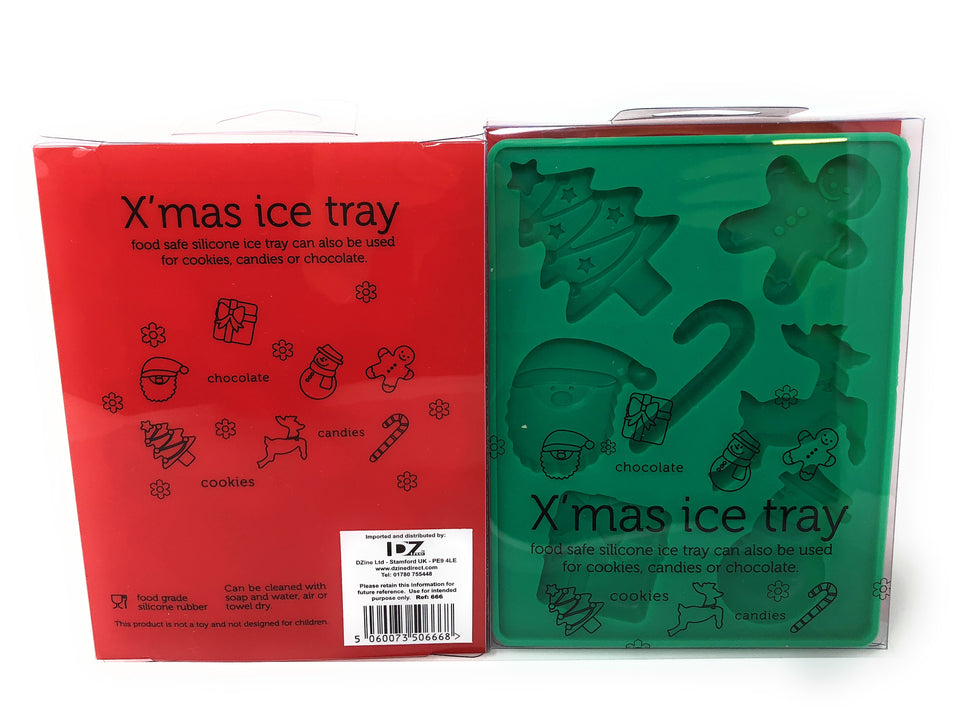Christmas Ice Tray and Chocolate Mould Twin Pack 