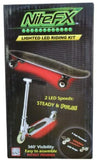 Scooter Bike Skateboard LED Lights Riding Kit - RED