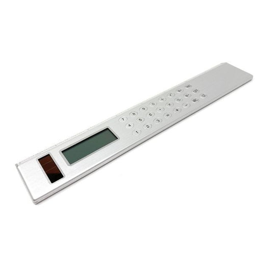 Solar Powered Calculator and 8 inch Ruler