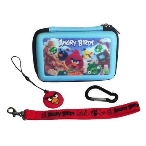 Angry Birds 3D Blue 4 Piece Gamer Carry Case Set For Nintendo DSi/3DS - Clubit.co.uk