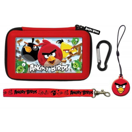 Angry Birds 3D Red 4 Piece Gamer Carry Case Set For Nintendo DSi/3DS - Clubit.co.uk