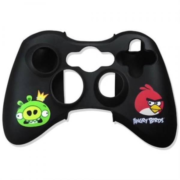 Angry Birds Gamepad Controller Skin Wrap - Black (Xbox 360) - Clubit.co.uk