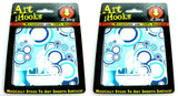 ART HOOKS - Twin Pack Of Waterproof Reusable Self Adhesive Hooks
