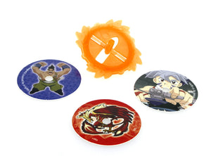 Beyblade Pogs Collectible Retro Spins Game X 5 Booster Packs