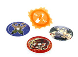 Beyblade Pogs Collectible Retro Spins Game X 5 Booster Packs