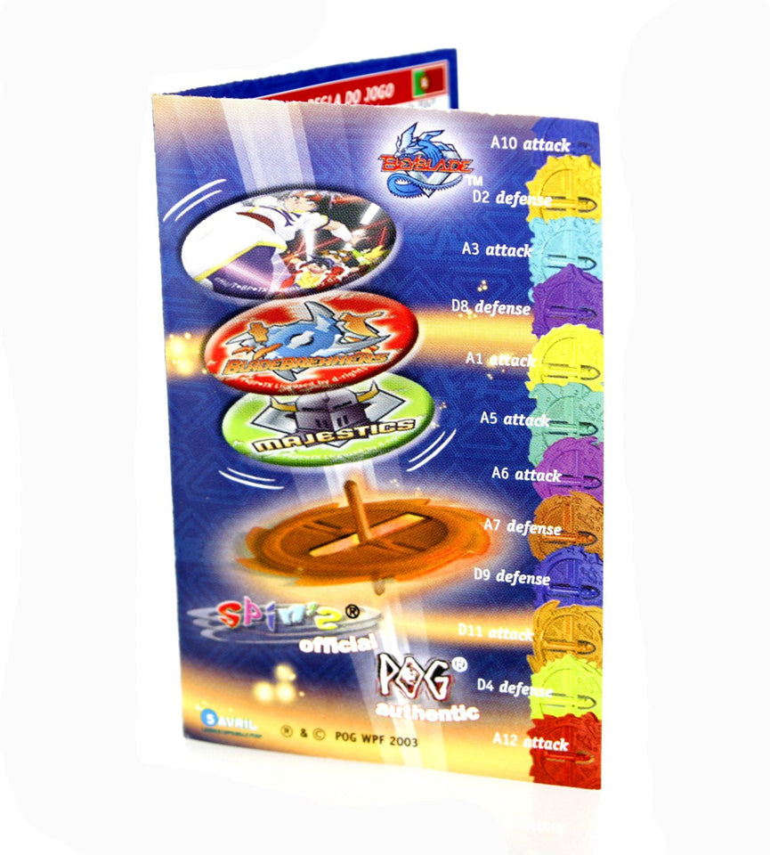 Beyblade Pogs Collectible Retro Spins Game X 5 Booster Packs