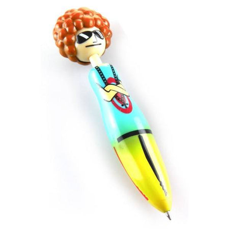 Brown Afro Novelty Ballpoint Pen - Clubit.co.uk