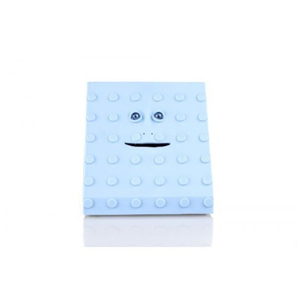 Face Bank Blue Dots Design Munching Money Box - Clubit.co.uk
