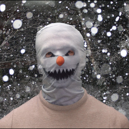 Face Mask - Demon Snowman Scary Halloween Face Mask