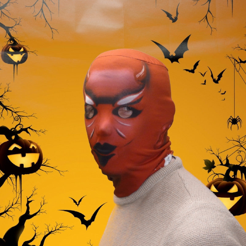 Face Mask - Red Devil Scary Halloween Face Mask