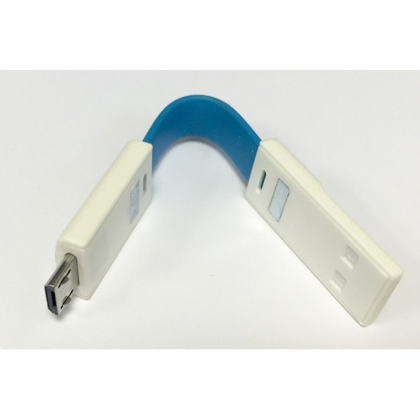 Micro USB Mini Magnetic Charging Cable For Android Smartphone (Iris Blue)