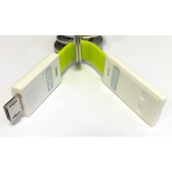 Micro USB Mini Magnetic Charging Cable For Android Smartphone (Lime Green)