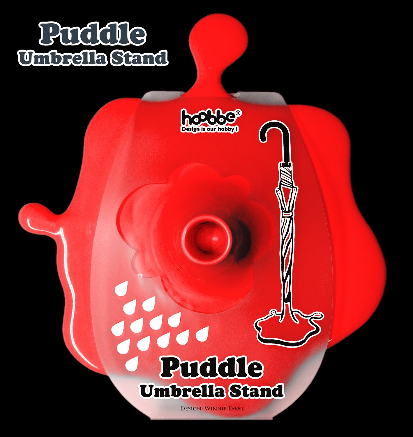 Puddle Effect Free Standing Novelty Umbrella Stand In 4 Vibrant Colours