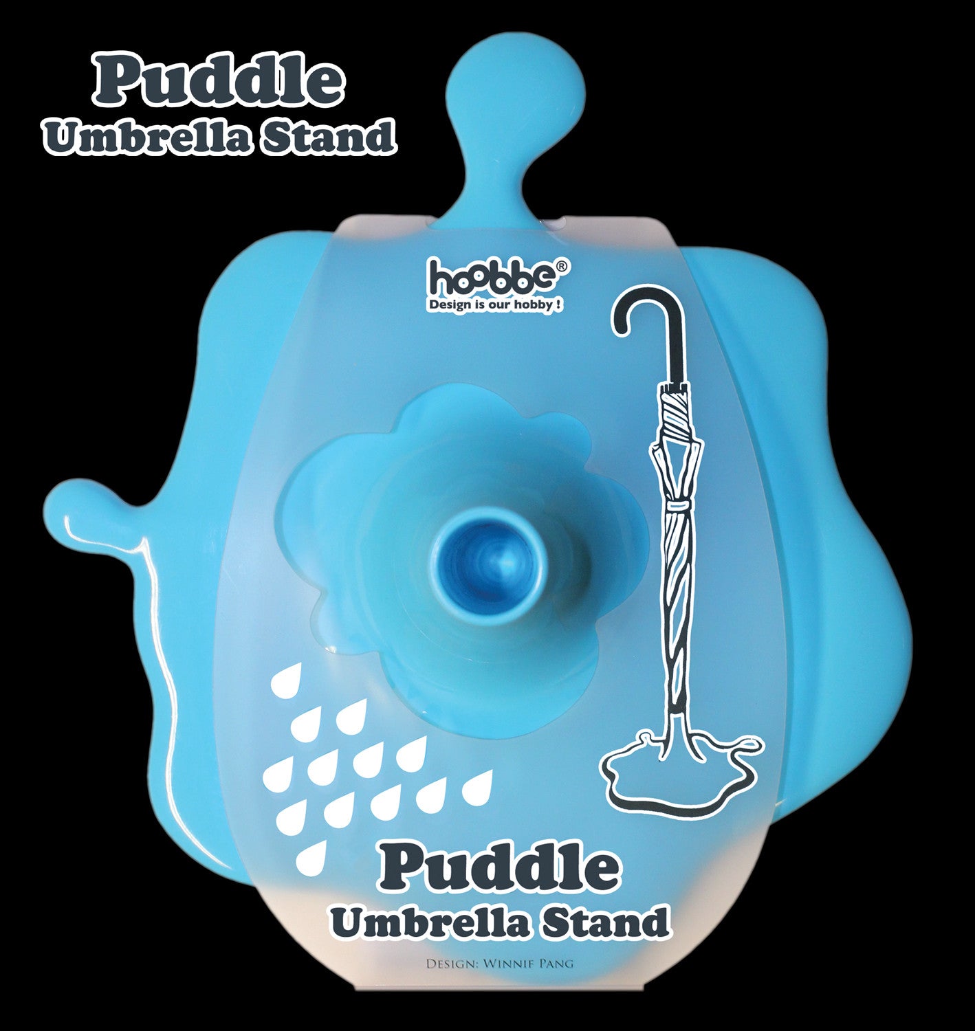 Puddle Effect Free Standing Novelty Umbrella Stand In 4 Vibrant Colours