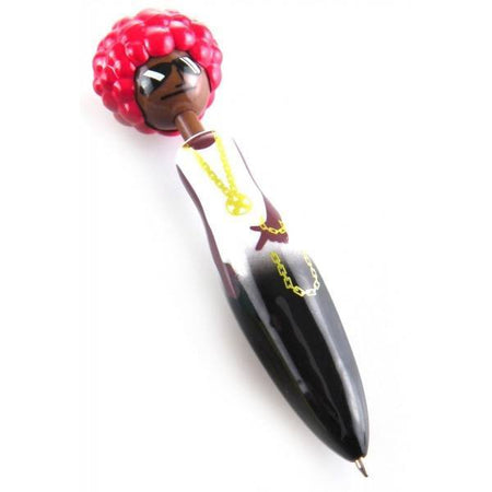 Red Afro Head Novelty Ballpoint Pen - Clubit.co.uk