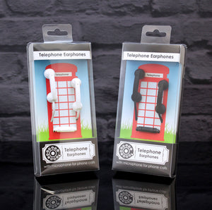 Retro Design Telephone Earphones With Built In Microphone