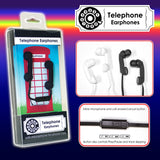 Retro Design Telephone Earphones With Built In Microphone