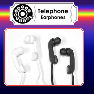 Retro Design Telephone Earphones With Built In Microphone
