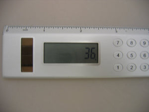 Solar Calculator Ruler close up