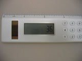Solar Calculator Ruler close up