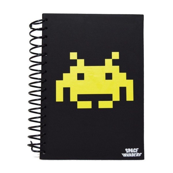 Space Invaders Retro Stationary Collection - Wiro Notebook & Two Pen Set