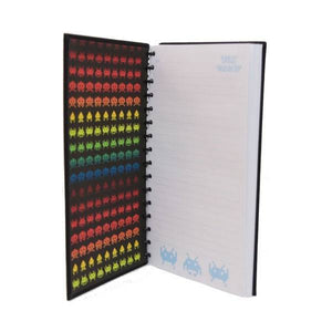 Space Invaders Retro Stationary Collection - Wiro Notebook & Two Pen Set
